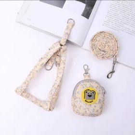 Pet Supplies Dog Vest Type Traction Rope (Option: Yellow-S)