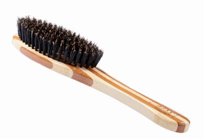 Bass Brushes- Shine & Condition Pet Brush (Color: Striped Bamboo, size: Full)