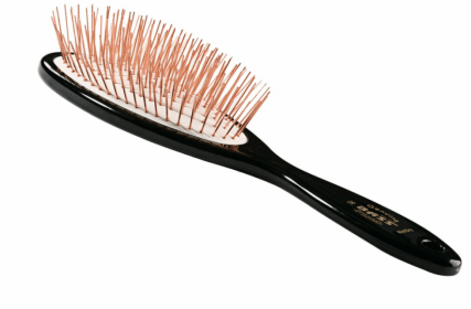 Bass Brushes- Style & Detangle Pet Brush (Color: Jet Black, size: large)
