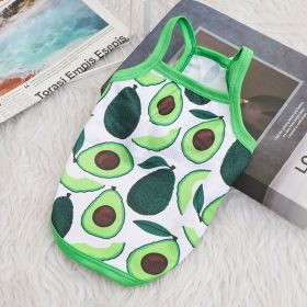 Avocado Summer Outdoor Breathable Sling Vest For Dogs (Option: Avocado-XS)